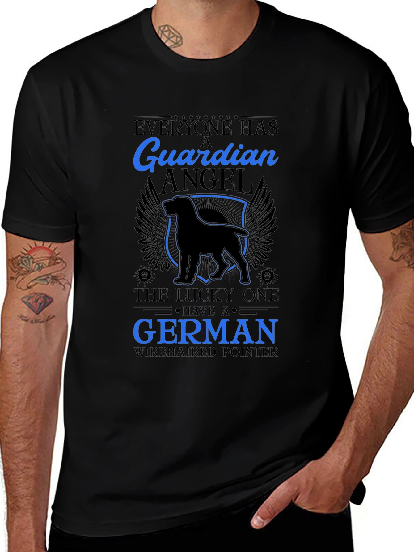 German Wirehaired Pointer Angel T-Shirt – Dog Lover Tee