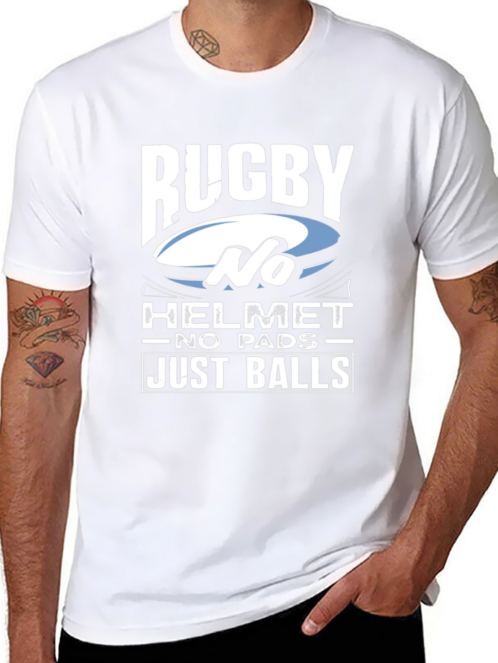Rugby No Helmet T-Shirt