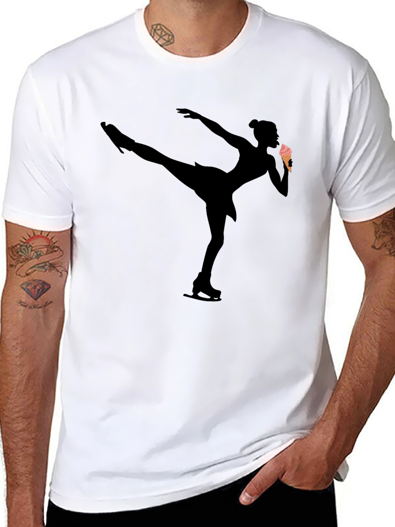 Ice Skating Ice Cream T-Shirt