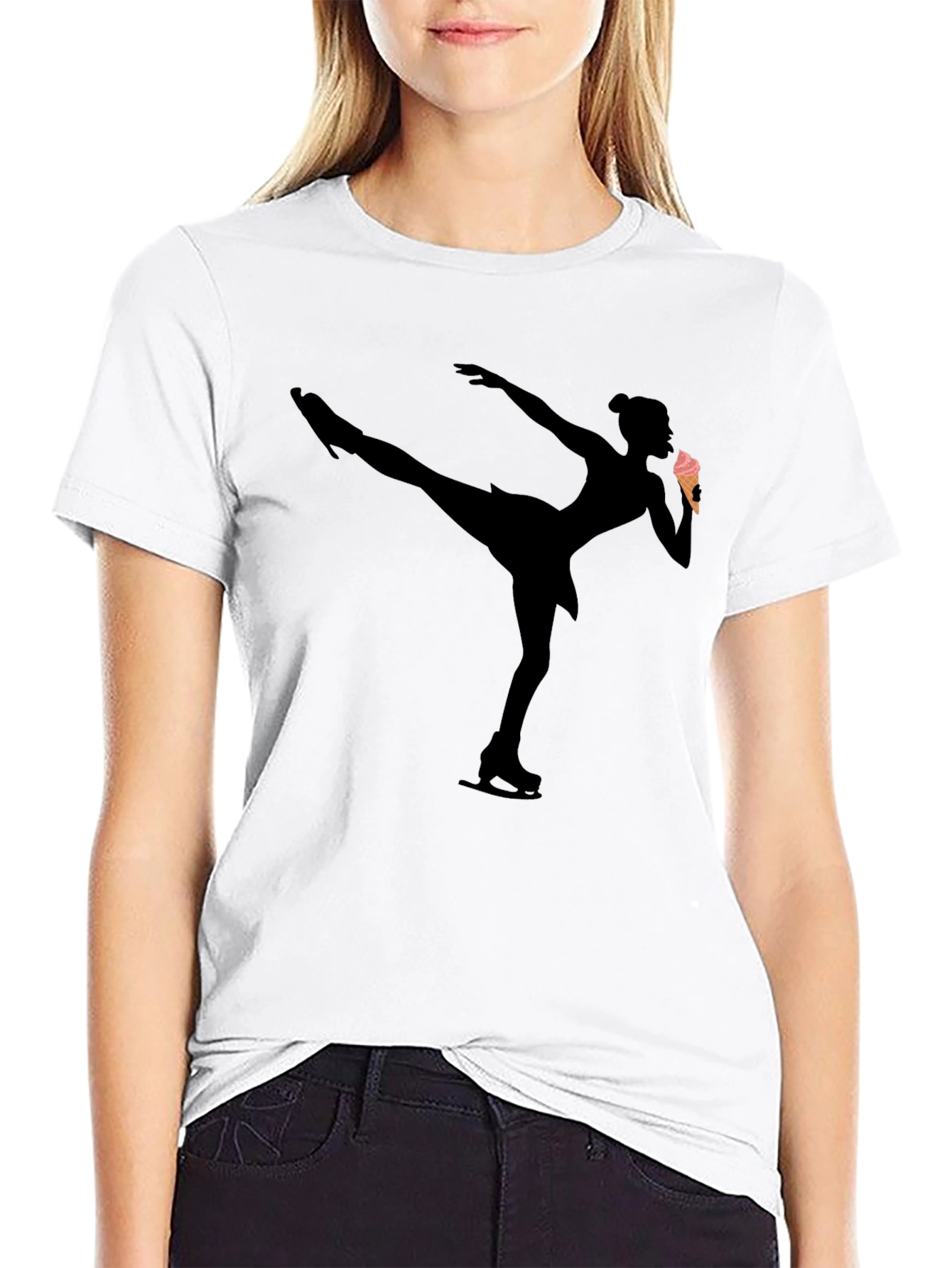 Ice Skating Ice Cream T-Shirt