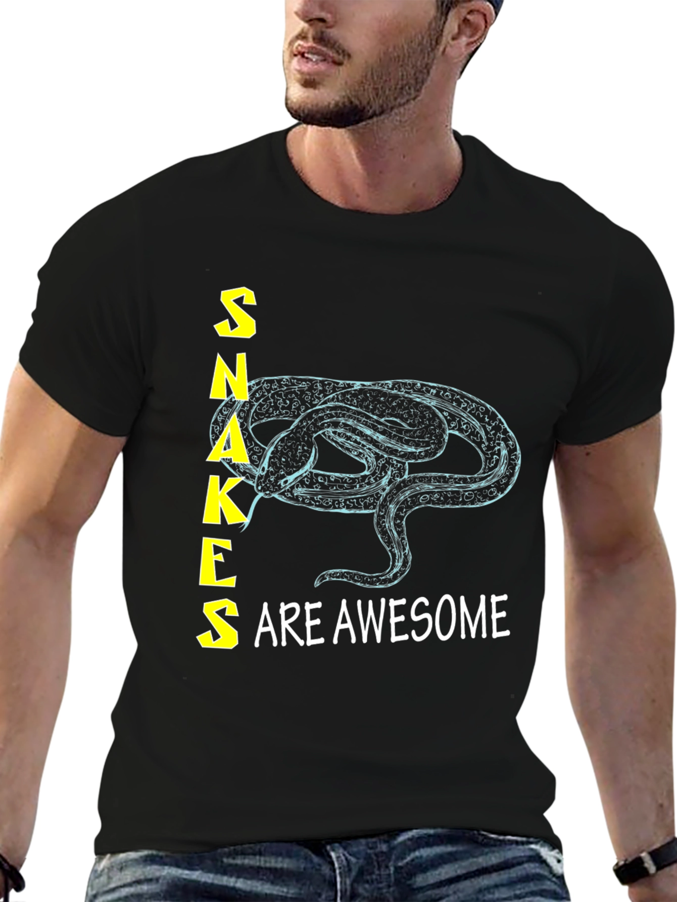 Snakes are Awesome Graphic T-Shirt