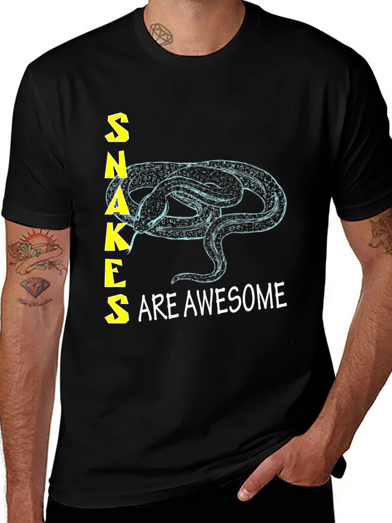 Snakes are Awesome Graphic T-Shirt