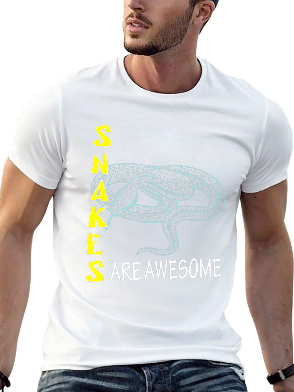 Snakes are Awesome Graphic T-Shirt