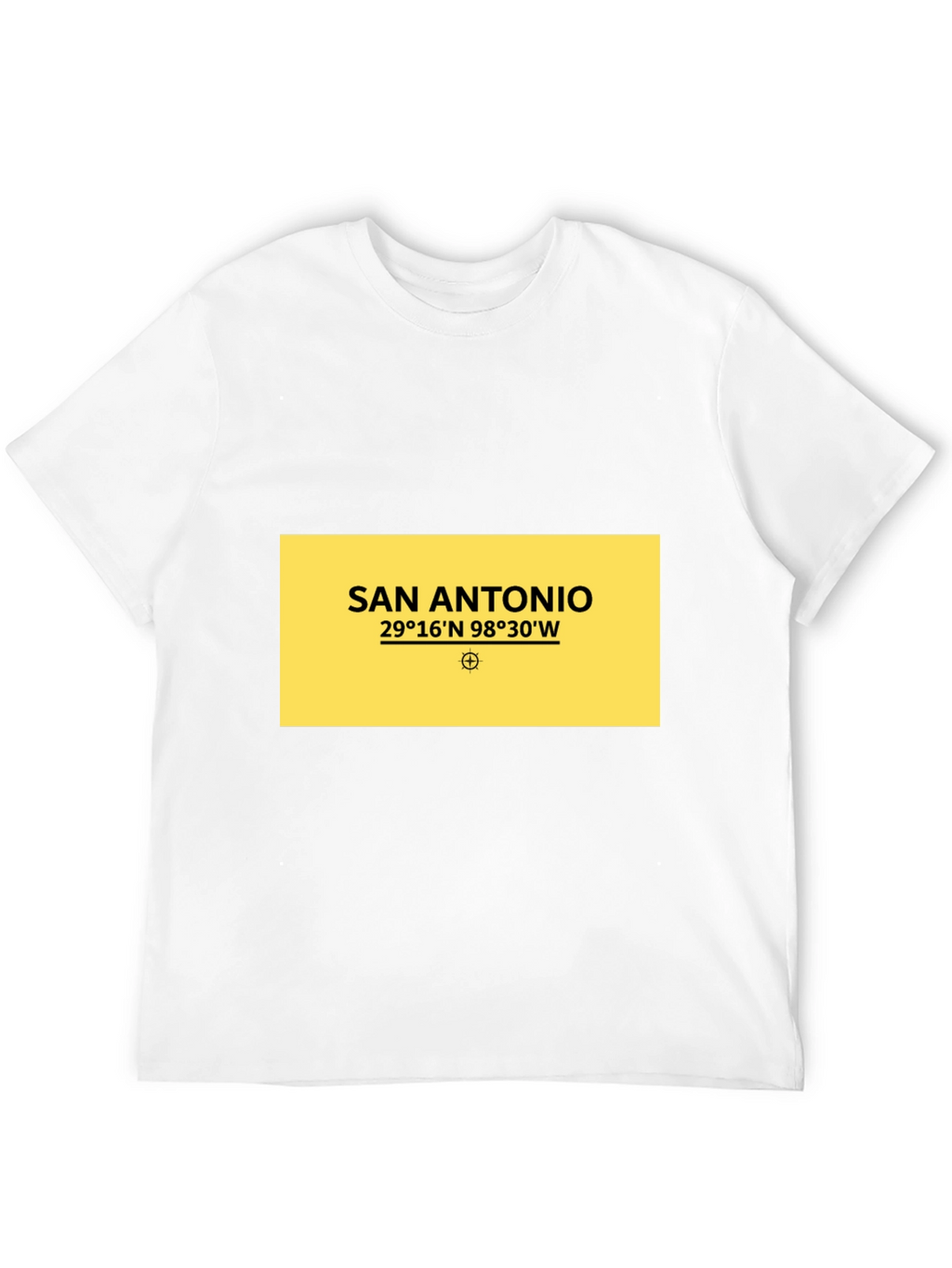San Antonio Coordinates Graphic T-Shirt
