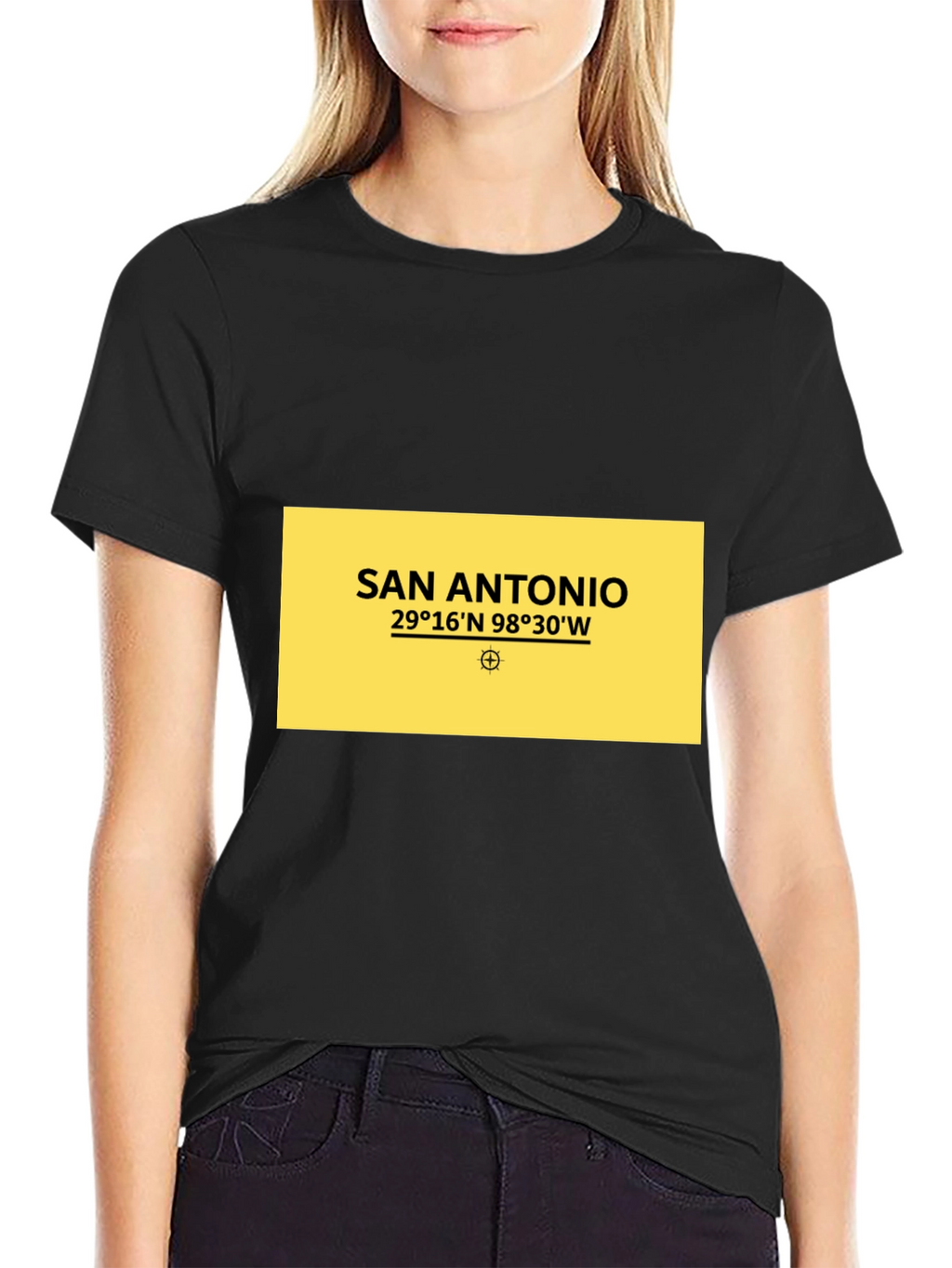 San Antonio Coordinates Graphic T-Shirt