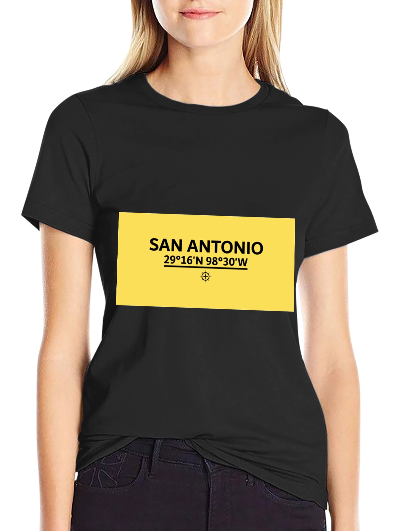 San Antonio Coordinates Graphic T-Shirt