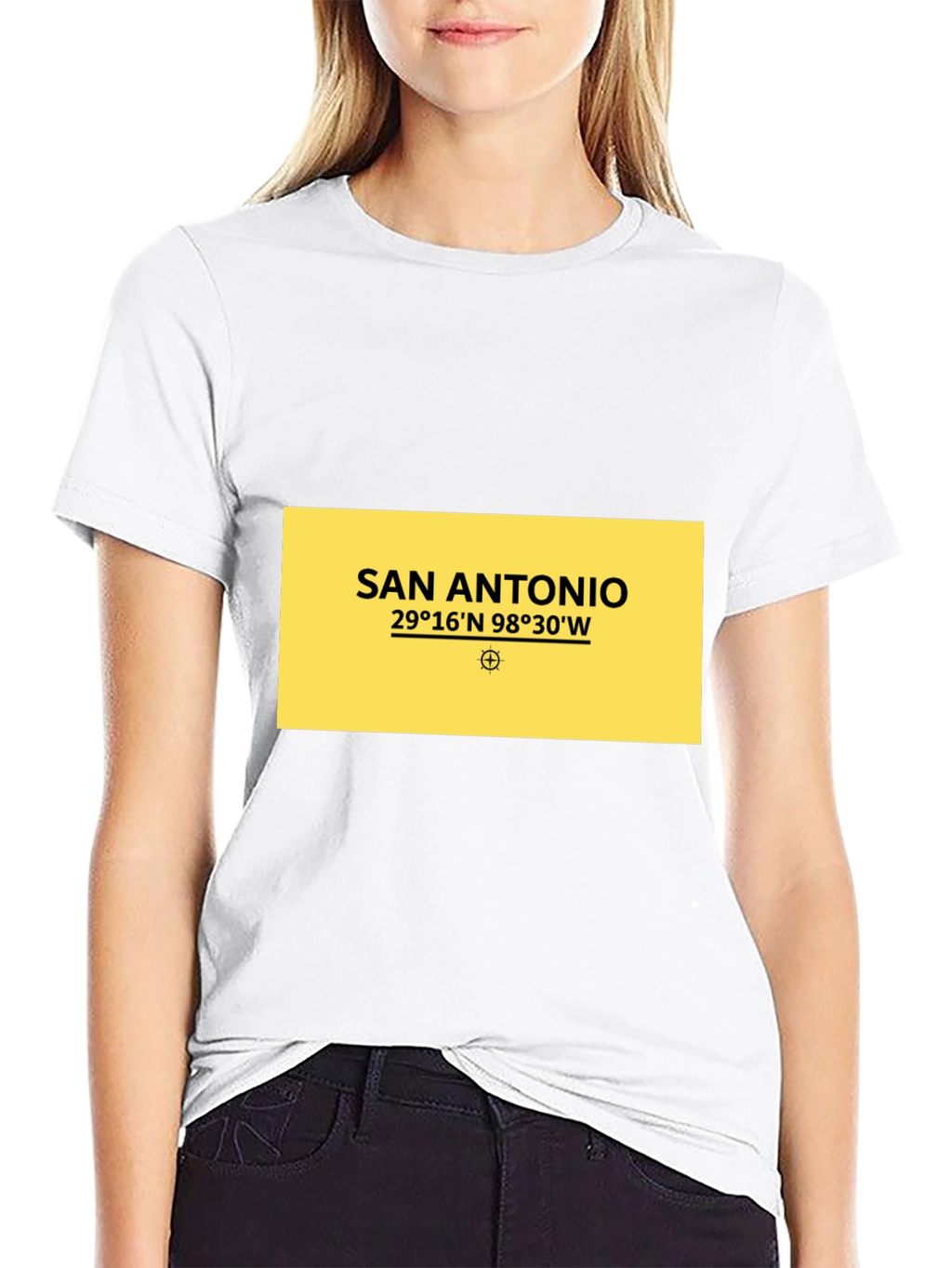 San Antonio Coordinates Graphic T-Shirt