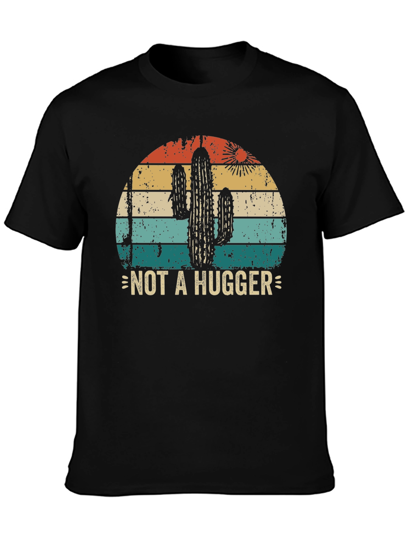 Not A Hugger Cactus Graphic Tee