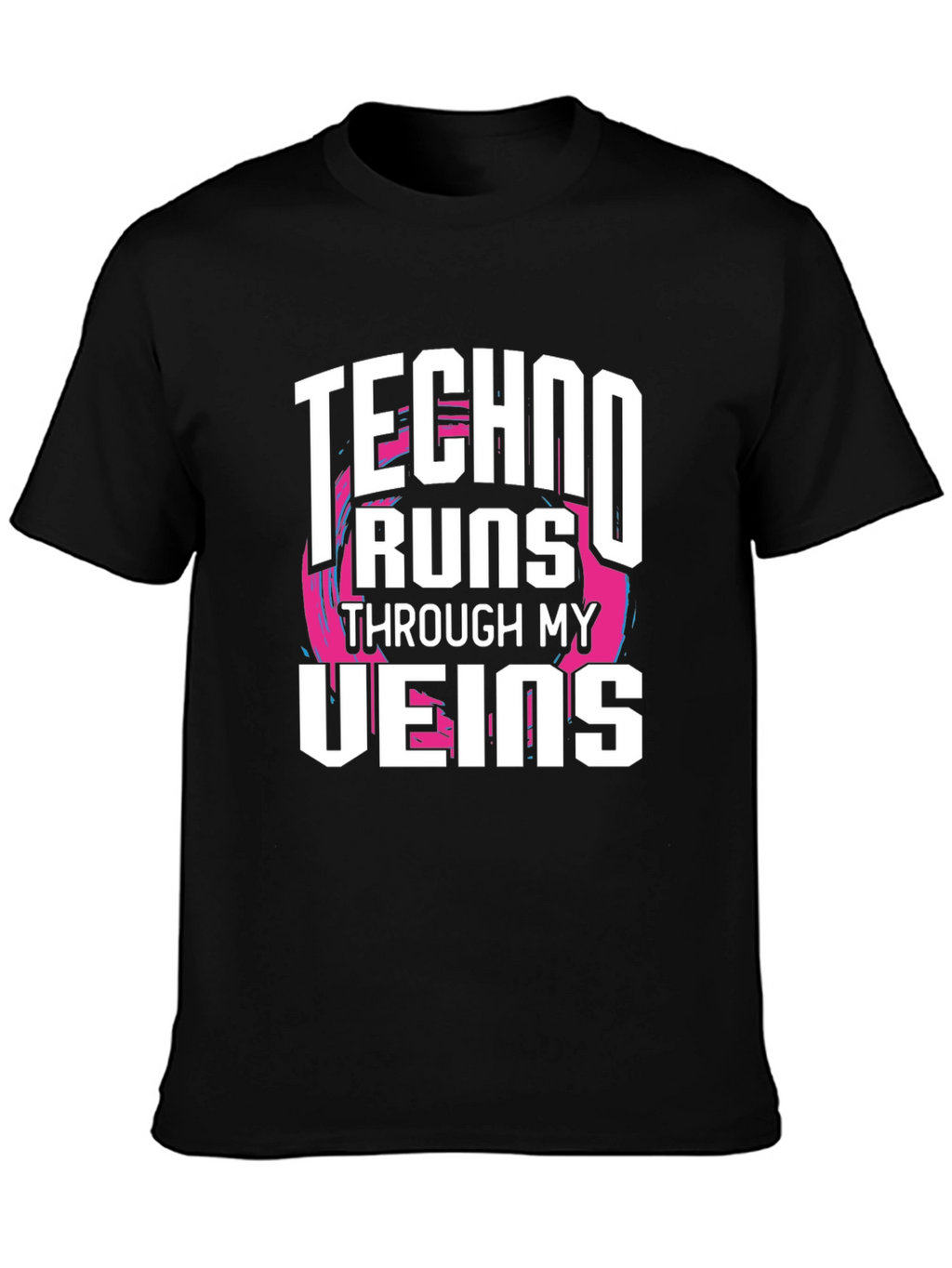 Techno Runs Through My Veins Graphic Tee