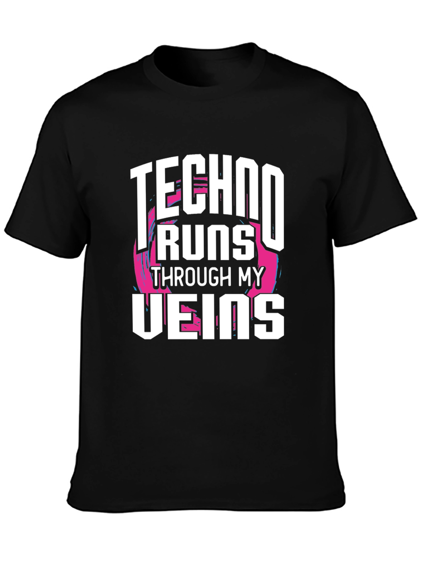 Techno Runs Through My Veins Graphic Tee