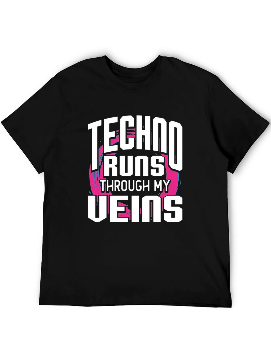 Techno Runs Through My Veins Graphic Tee