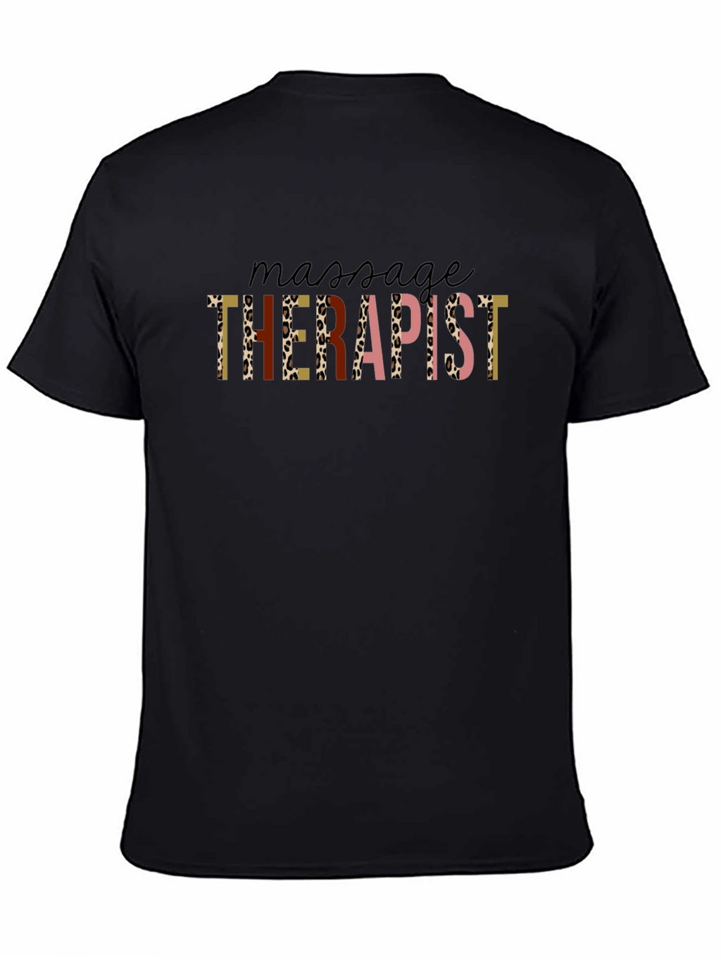 Massage Therapist Leopard Print T-Shirt