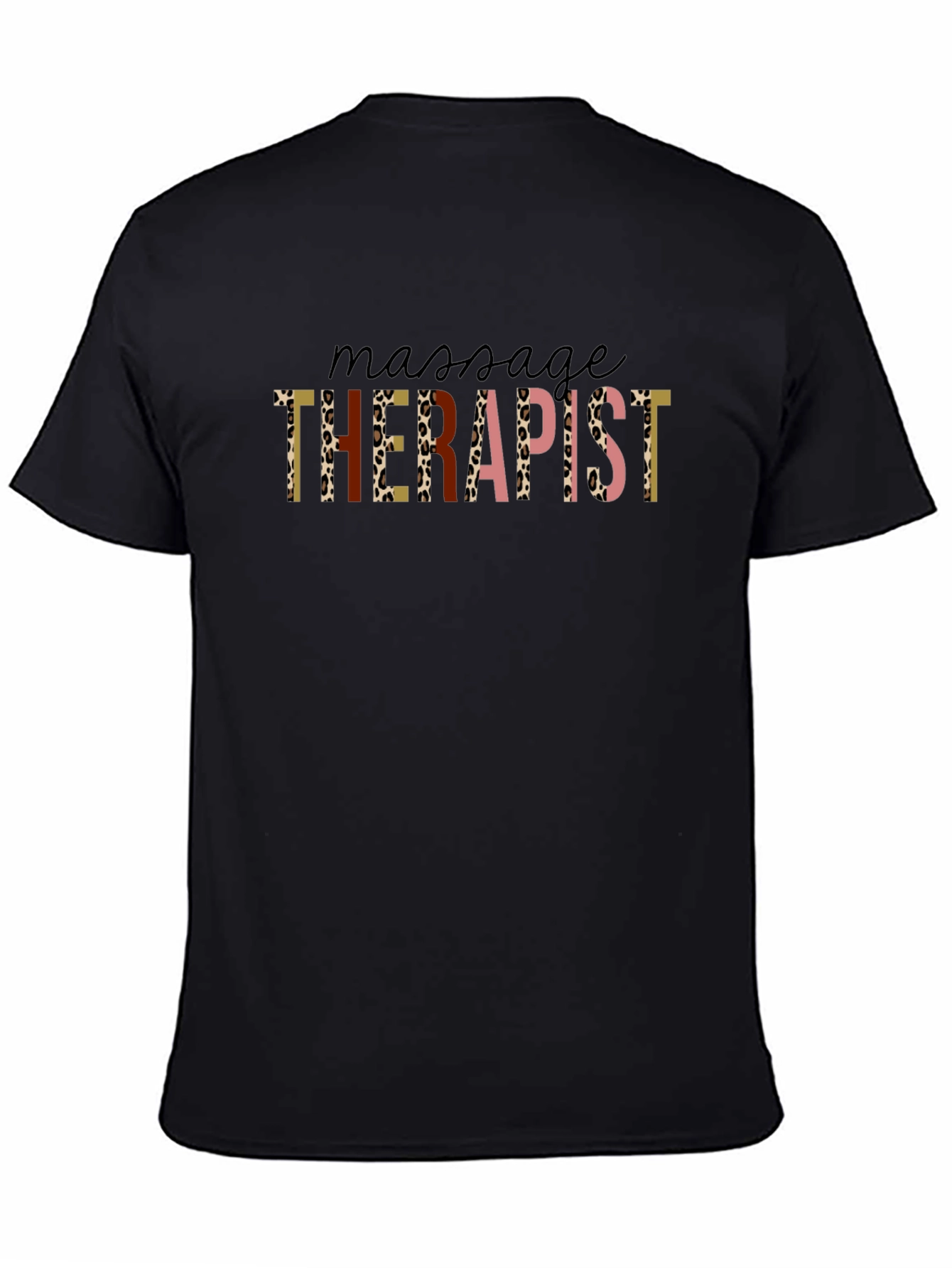 Massage Therapist Leopard Print T-Shirt