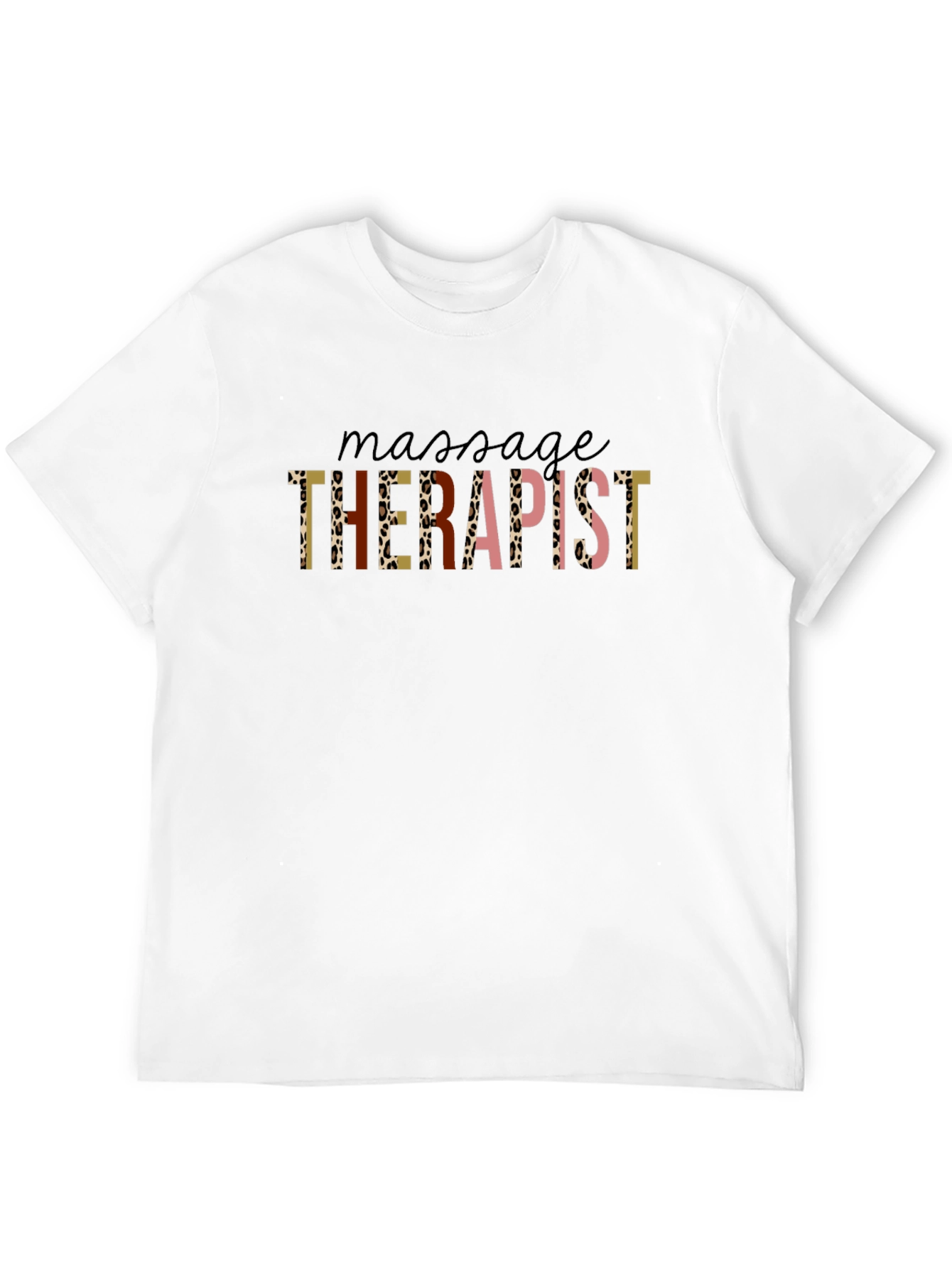 Massage Therapist Leopard Print T-Shirt