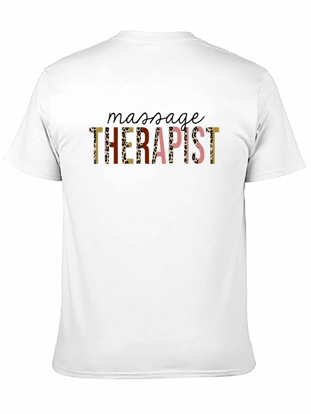 Massage Therapist Leopard Print T-Shirt