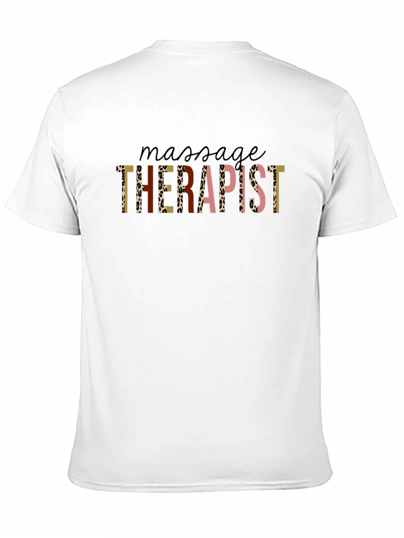 Massage Therapist Leopard Print T-Shirt