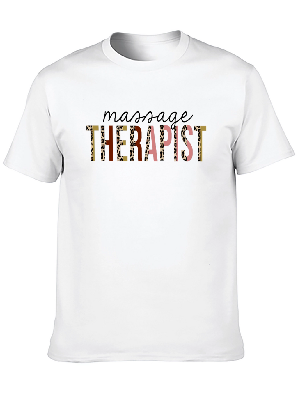 Massage Therapist Leopard Print T-Shirt