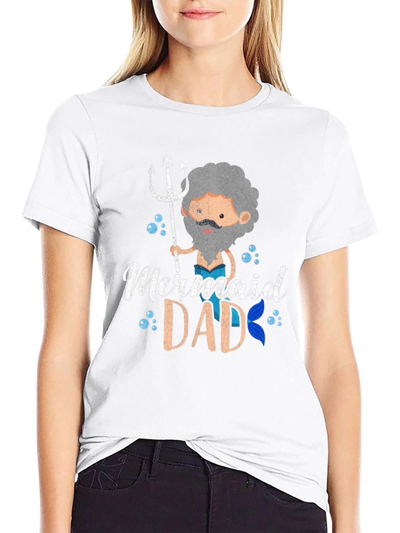 Mermaid Dad Graphic Tee - Fathers Day