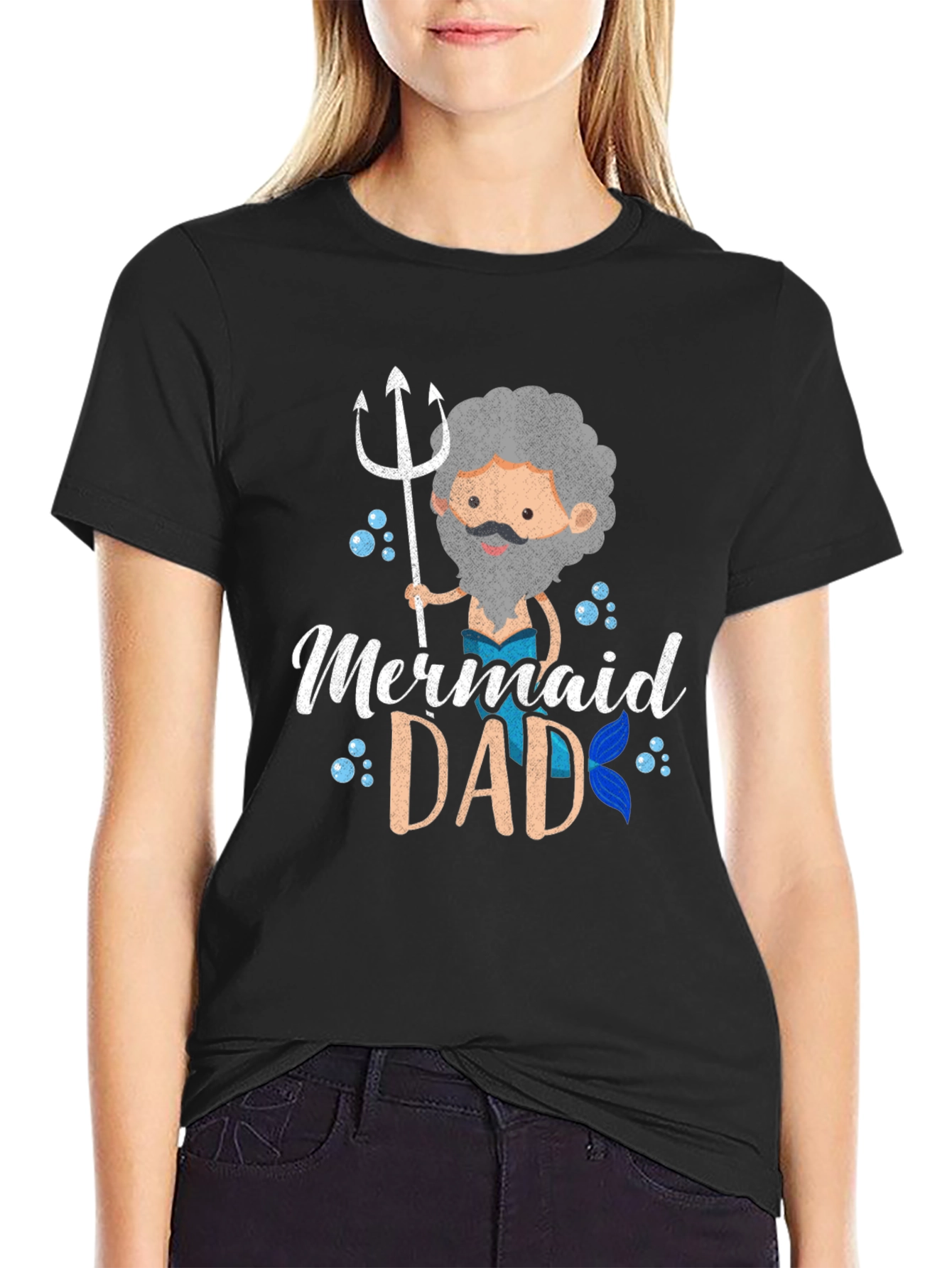 Mermaid Dad Graphic Tee - Fathers Day