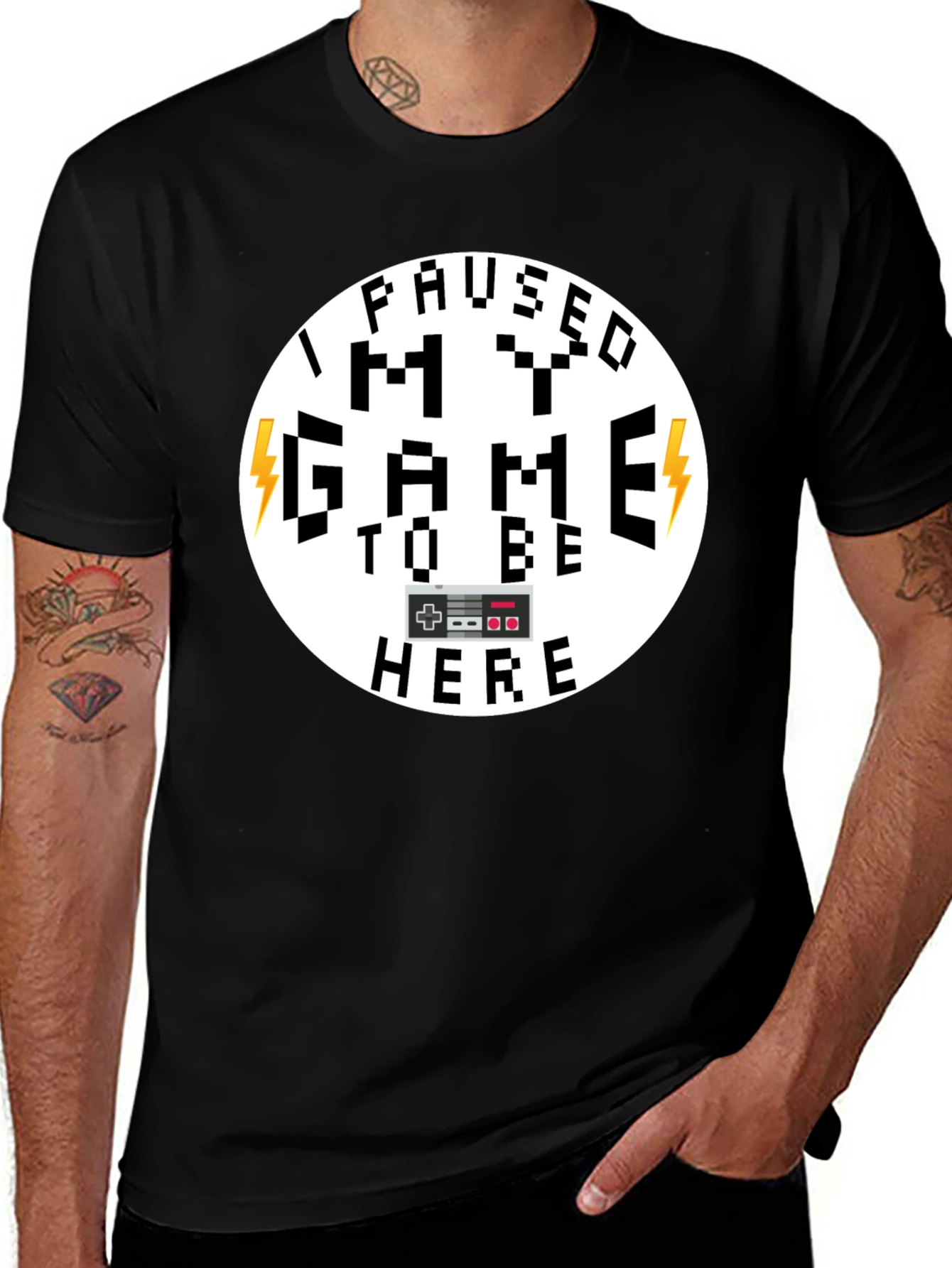 I Paused My Game Funny Gamer T-Shirt