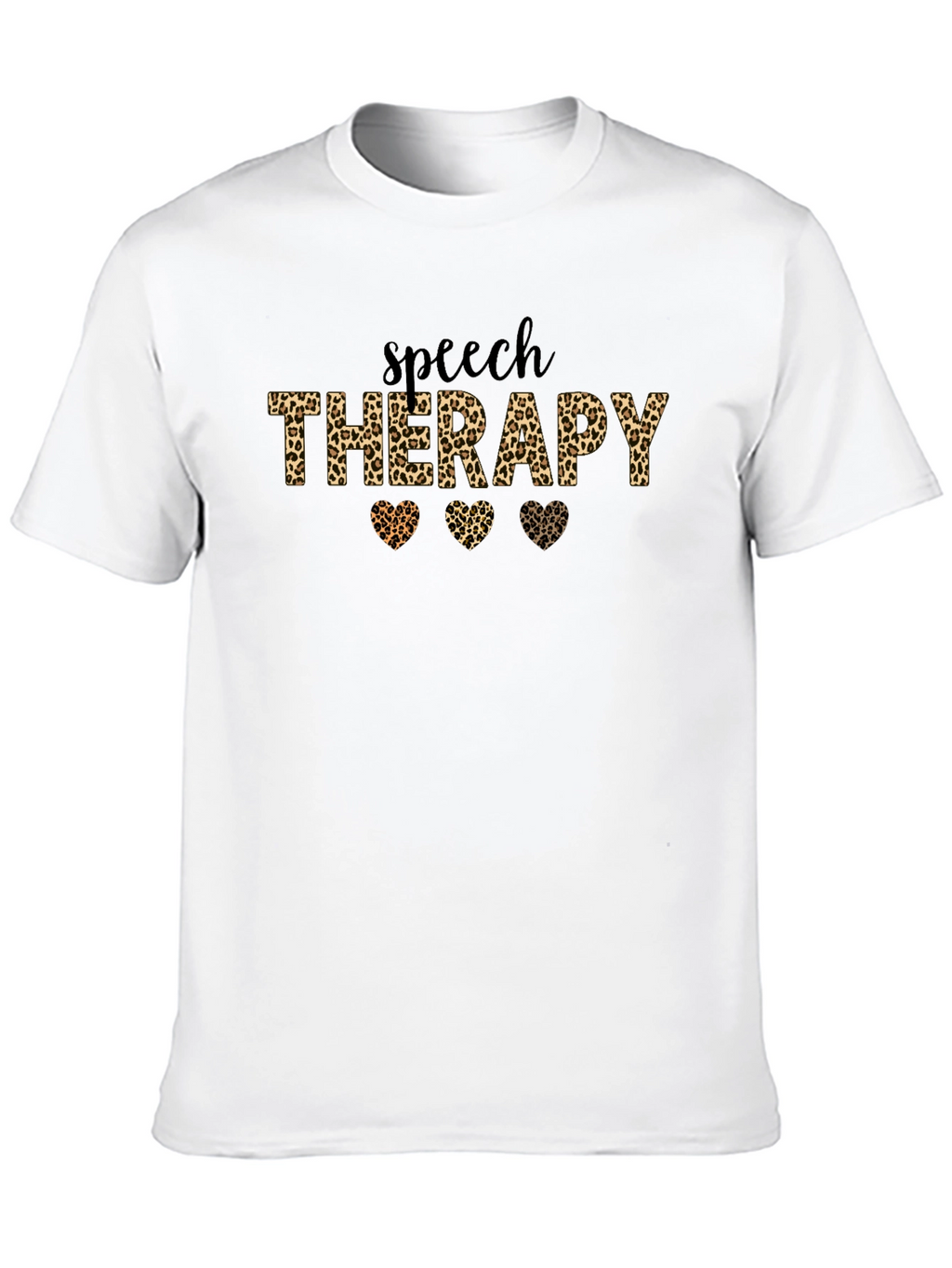 Leopard Print Speech Therapy T-Shirt