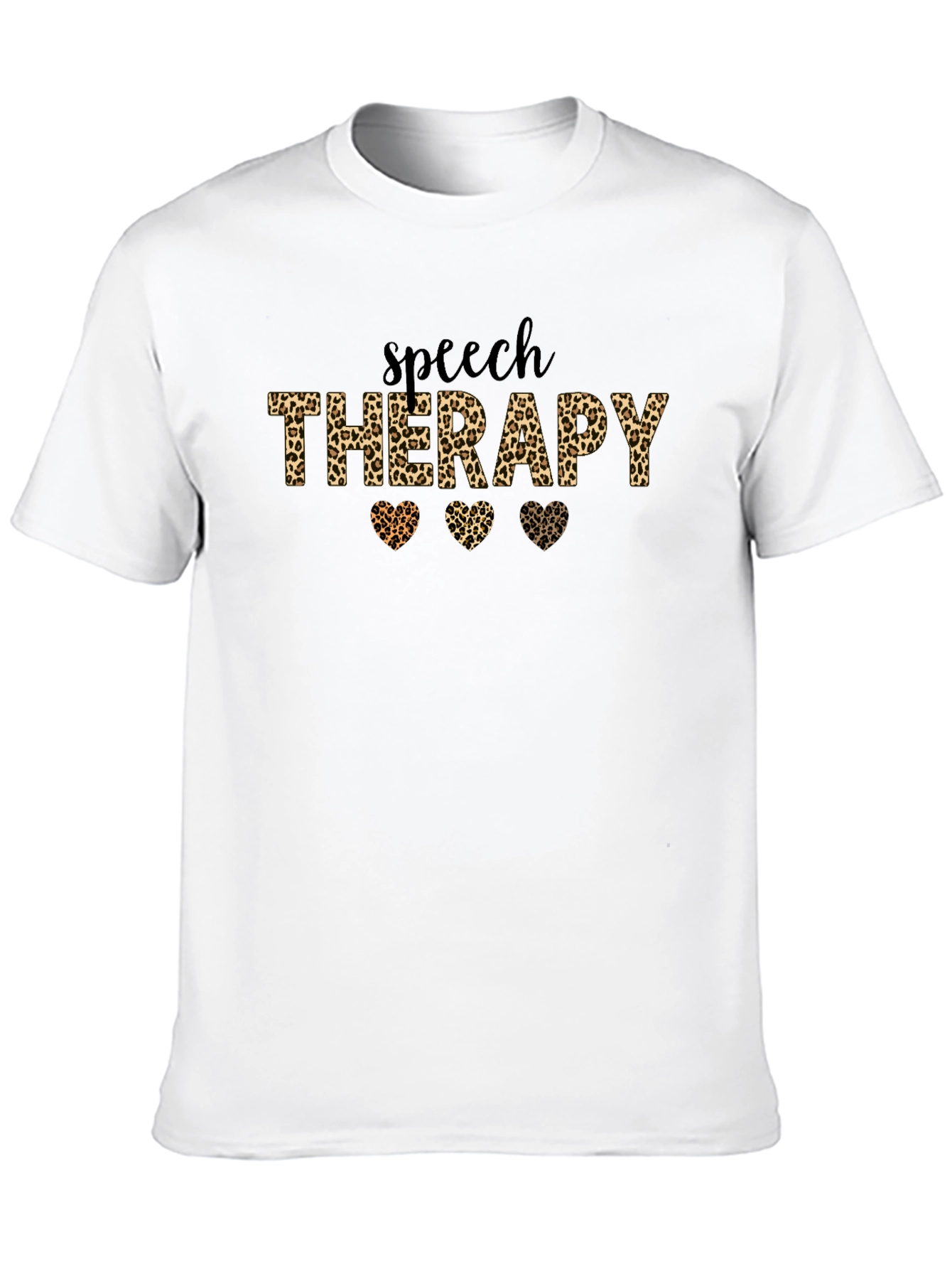 Leopard Print Speech Therapy T-Shirt