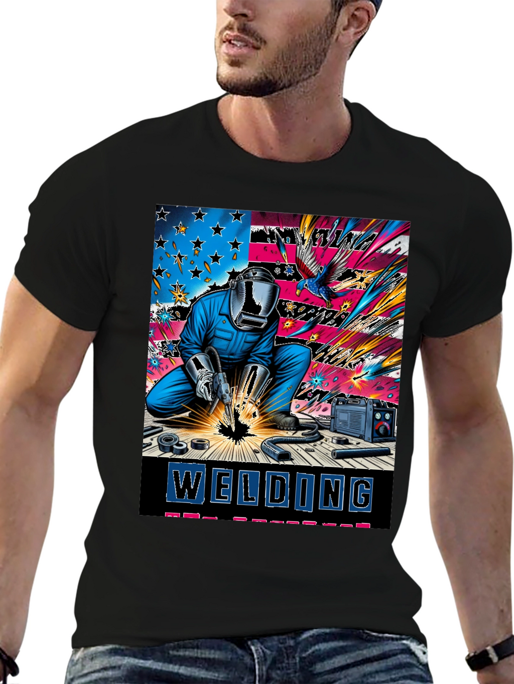 Welding Patriotic T-Shirt