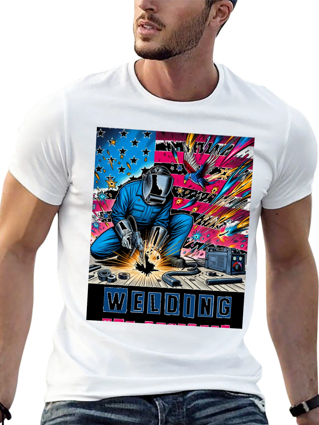 Welding Patriotic T-Shirt