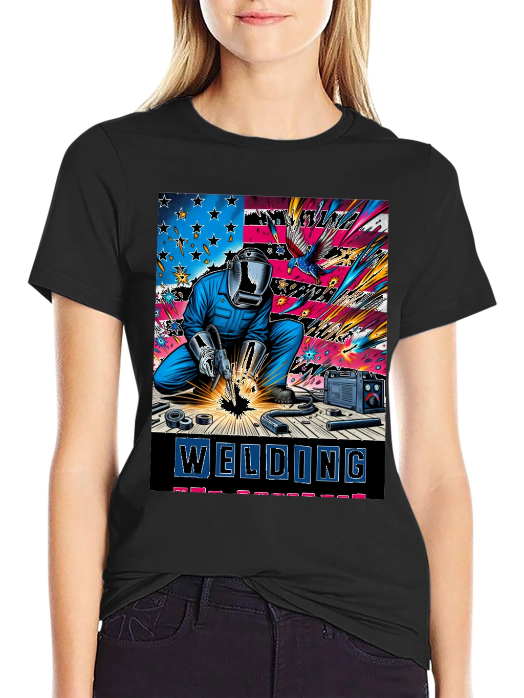 Welding Patriotic T-Shirt