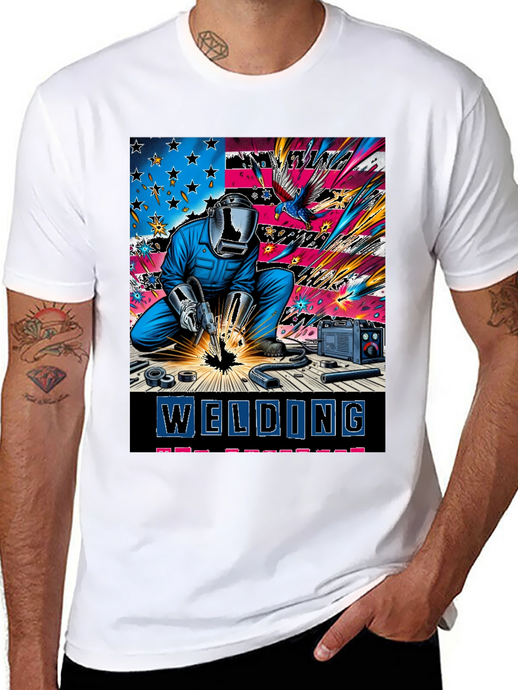 Welding Patriotic T-Shirt