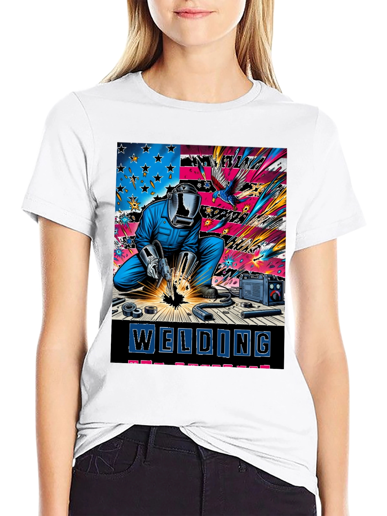 Welding Patriotic T-Shirt