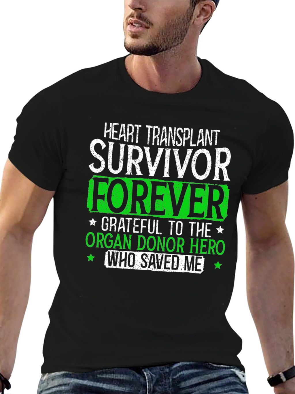Heart Transplant Survivor Graphic Tee