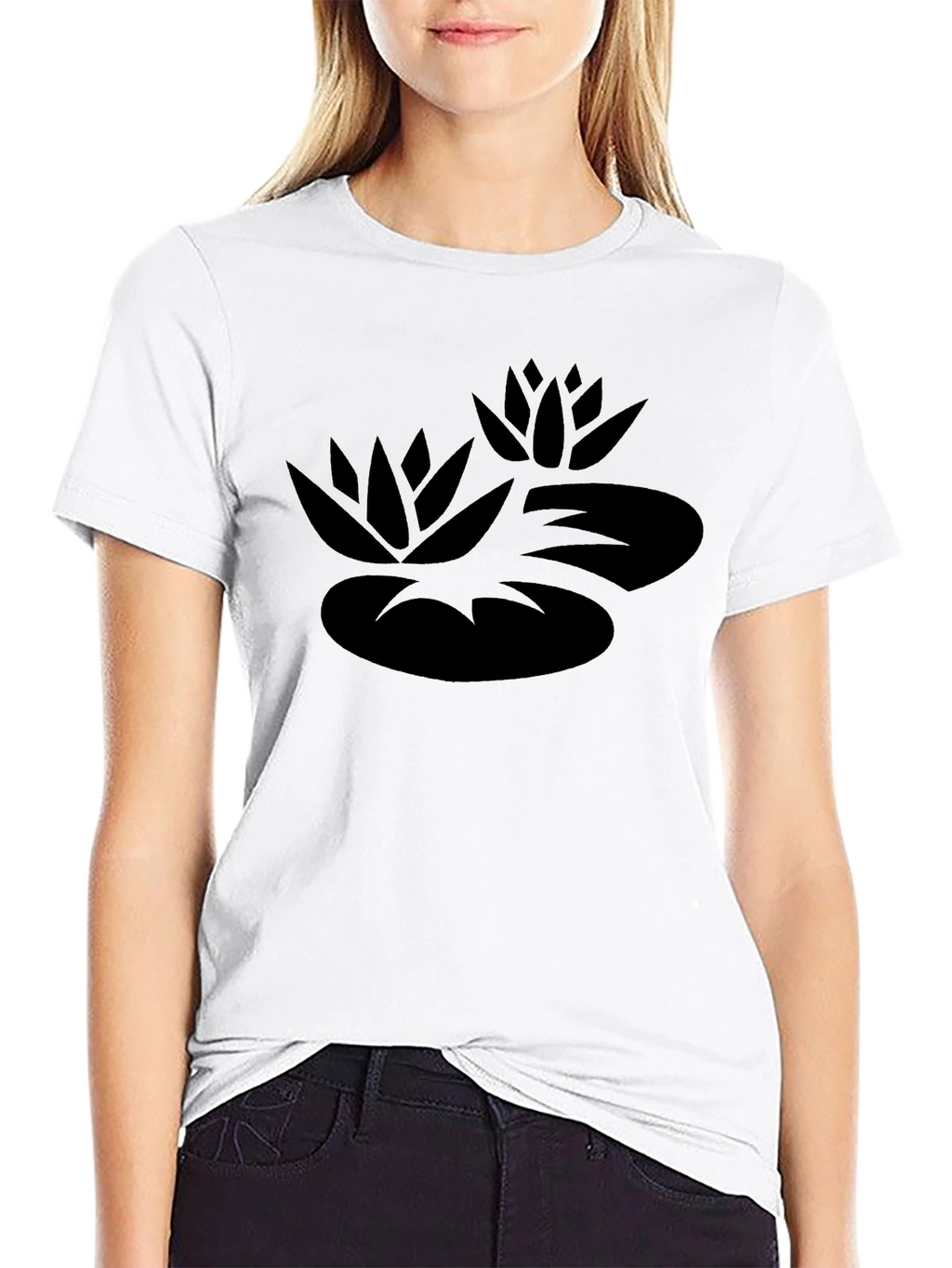 Lotus Graphic Tee - Black T-Shirt