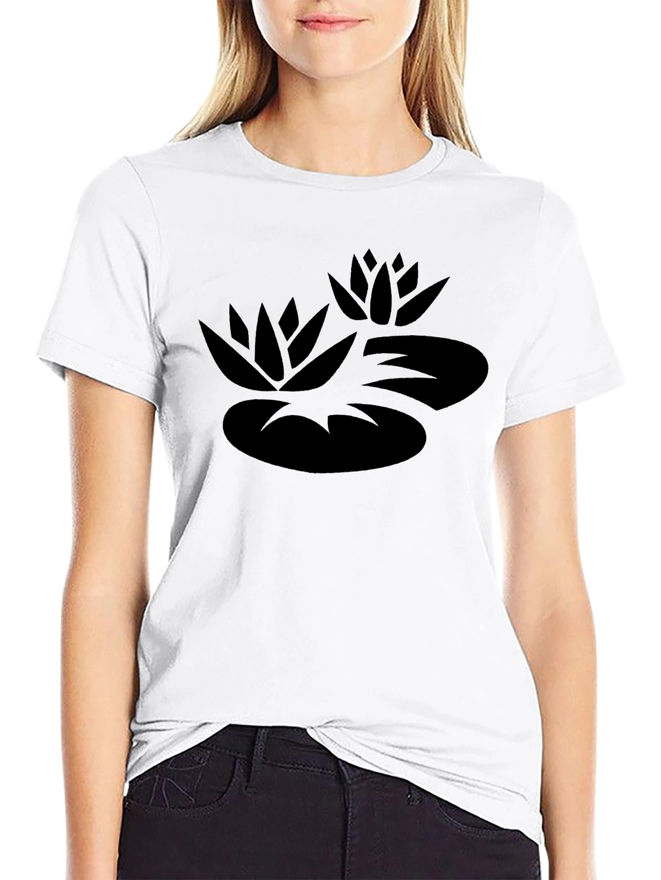 Lotus Graphic Tee - Black T-Shirt