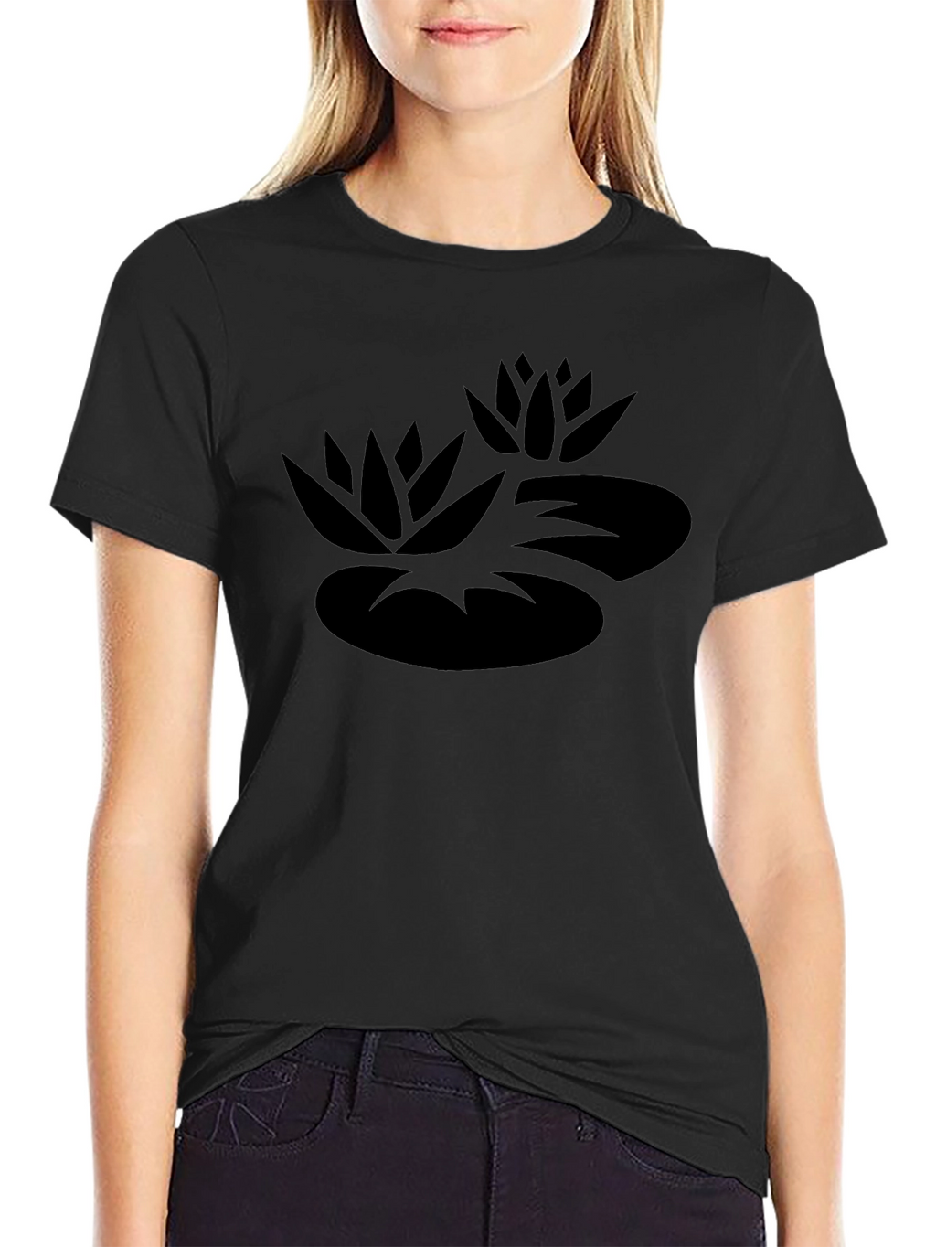 Lotus Graphic Tee - Black T-Shirt
