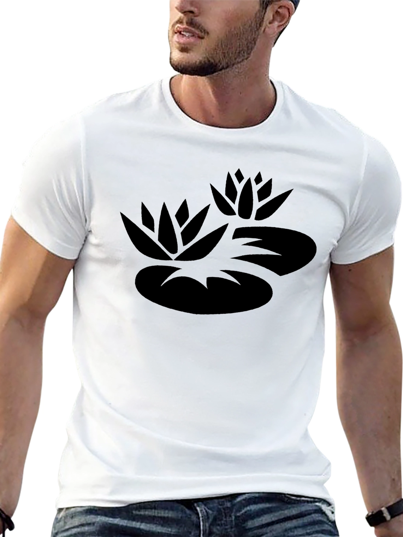 Lotus Graphic Tee - Black T-Shirt
