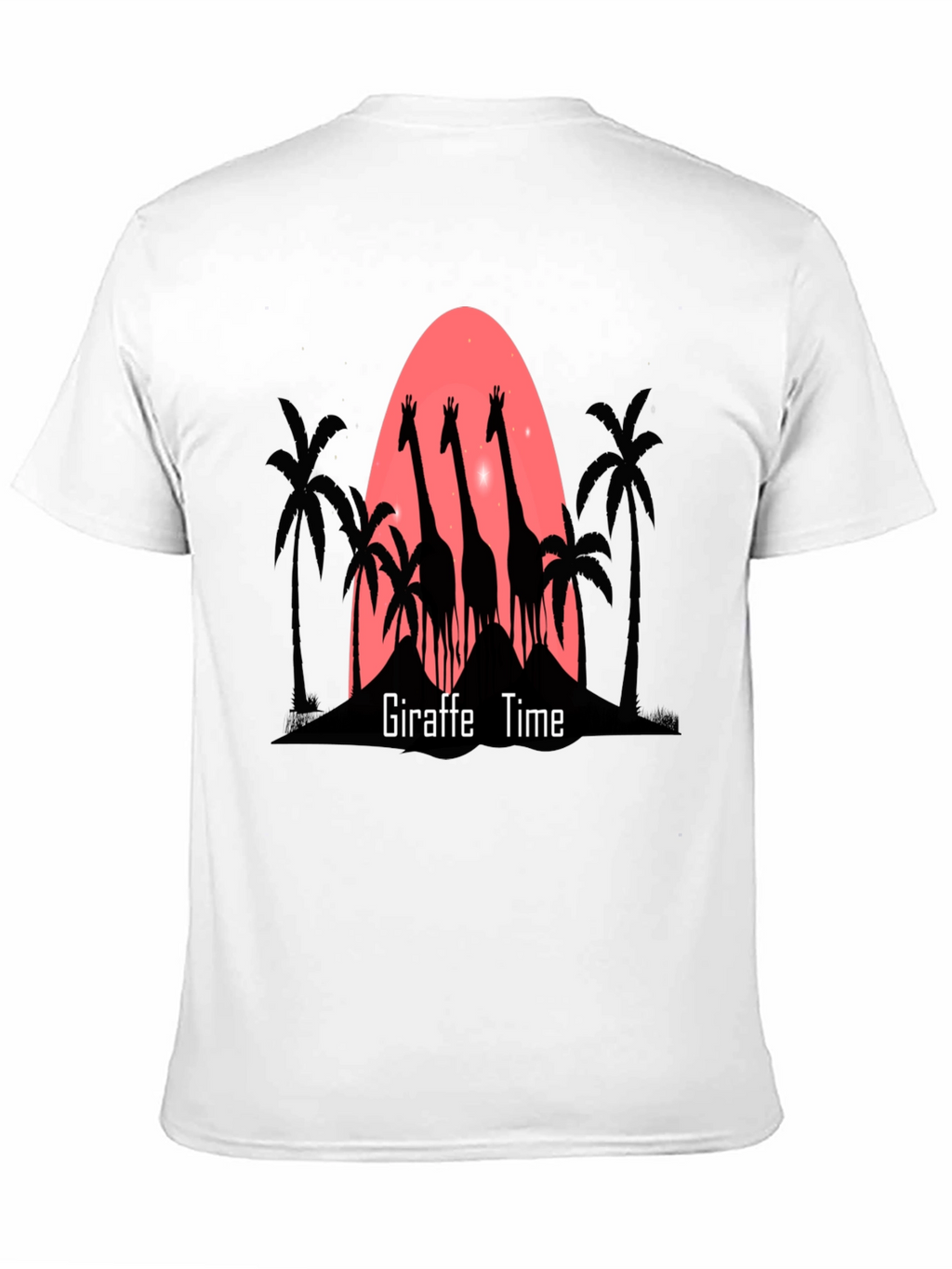Giraffe Time Mens Graphic T-Shirt