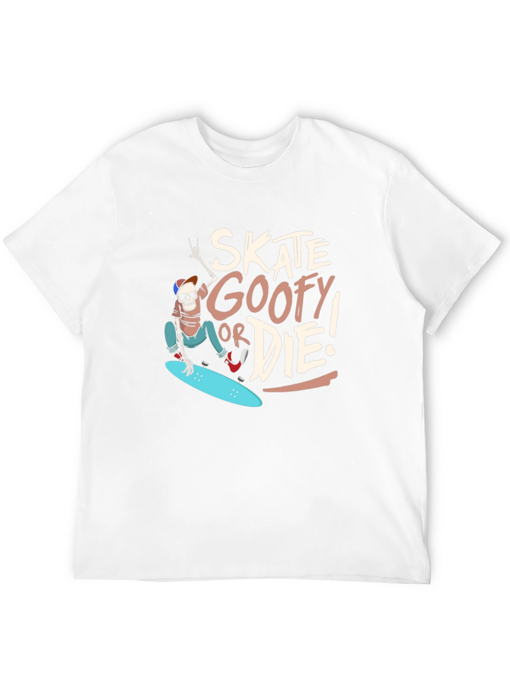 Skate Goofy or Die Black Graphic Tee