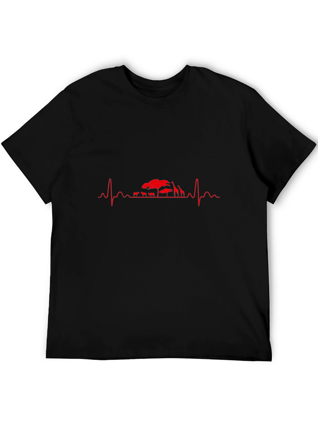Savanna Heartbeat Graphic Tee - Black