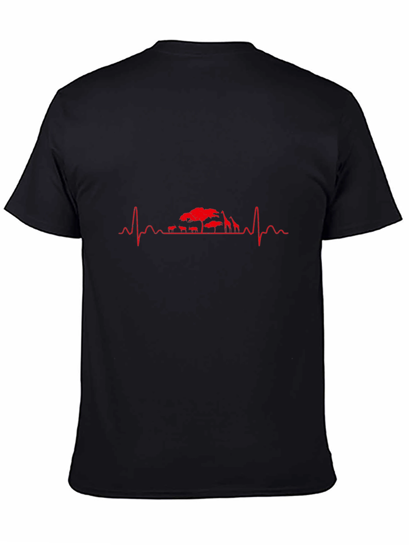 Savanna Heartbeat Graphic Tee - Black
