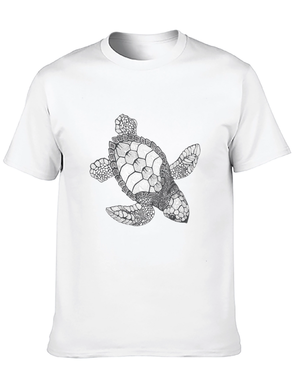 Sea Turtle Graphic Tee - Black Cotton Comfort
