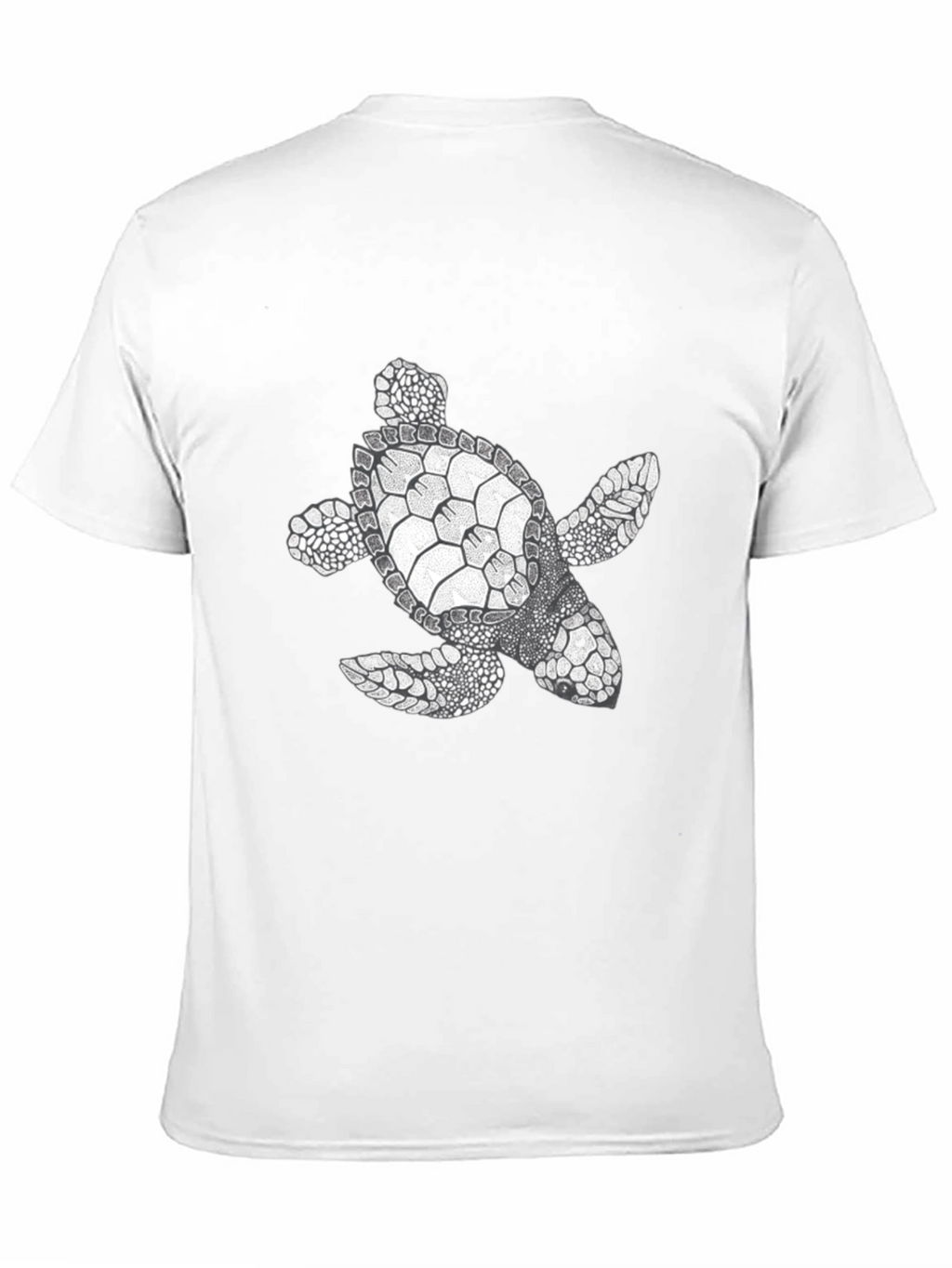 Sea Turtle Graphic Tee - Black Cotton Comfort