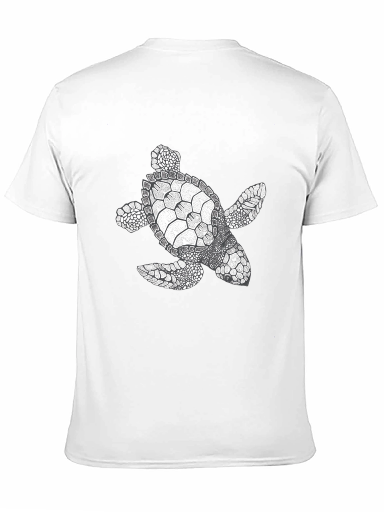 Sea Turtle Graphic Tee - Black Cotton Comfort