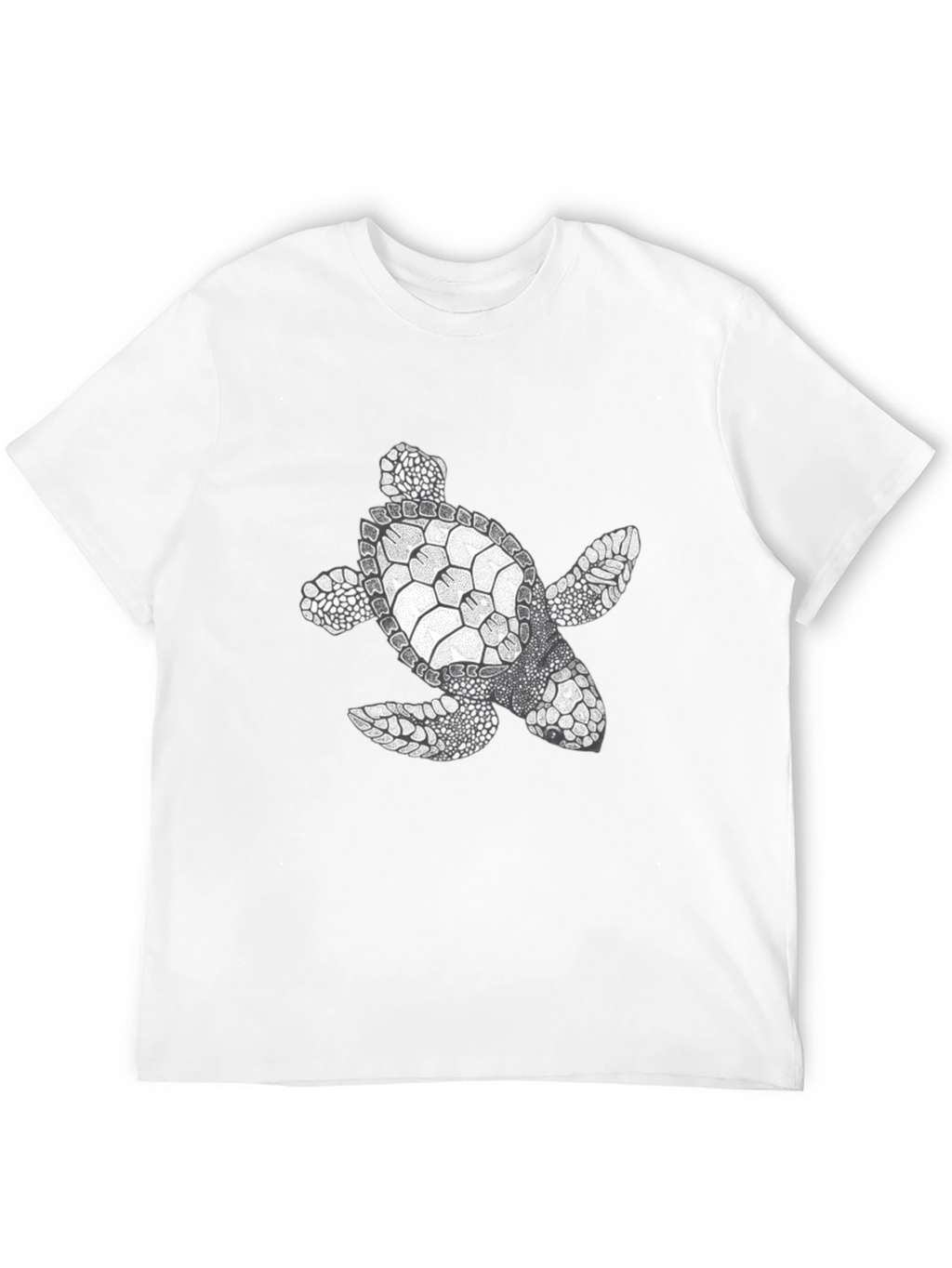 Sea Turtle Graphic Tee - Black Cotton Comfort