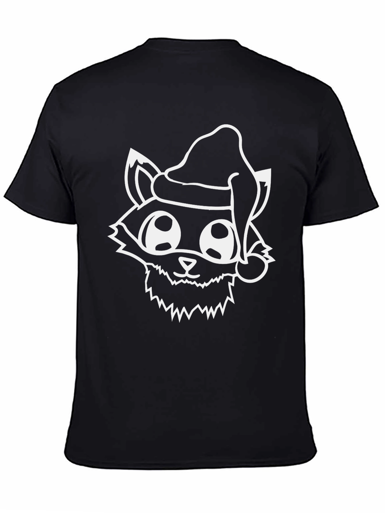 Festive Fox Tee: Holiday Graphic Print T-Shirt