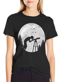 Astronomer Moon T-Shirt - Space Lover Tee