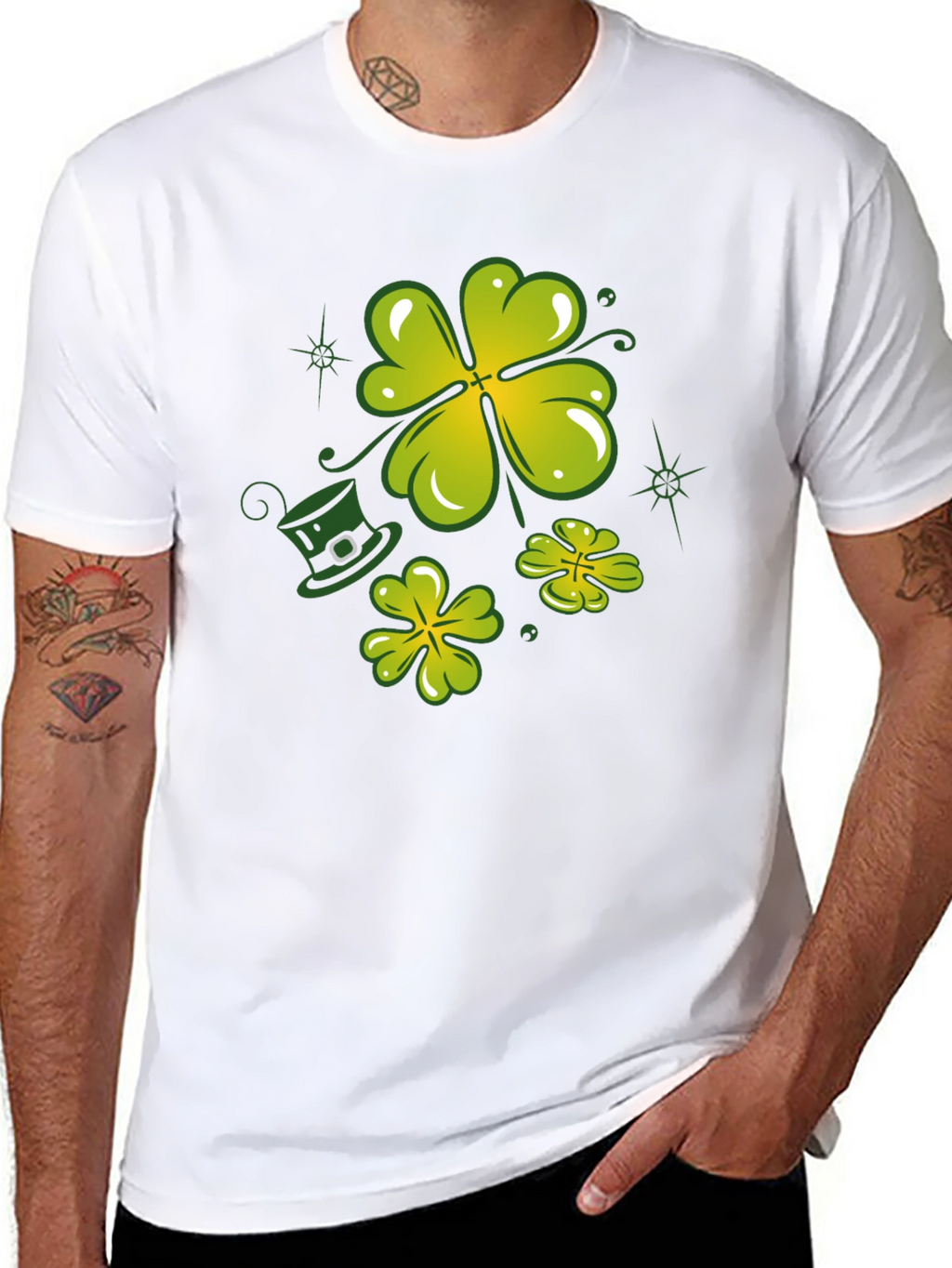 Lucky Clover Graphic Tee - St. Patricks Day Shirt