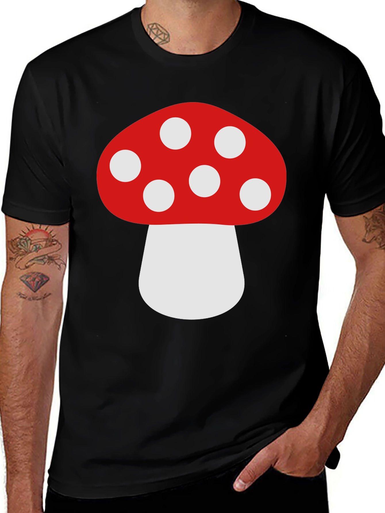 Mushroom Graphic Tee - Funky Casual Style