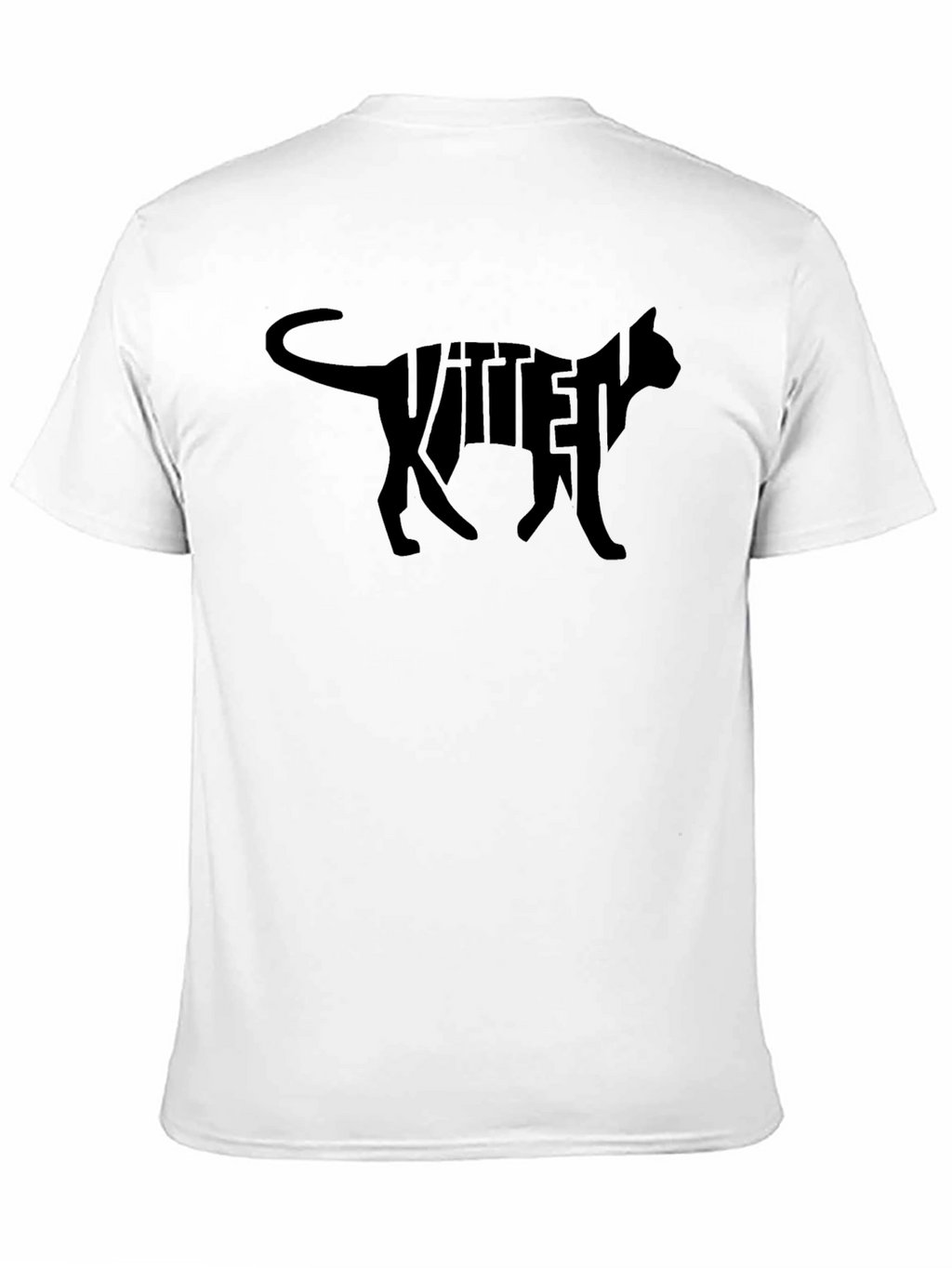 Kitten Cat Silhouette Graphic T-Shirt