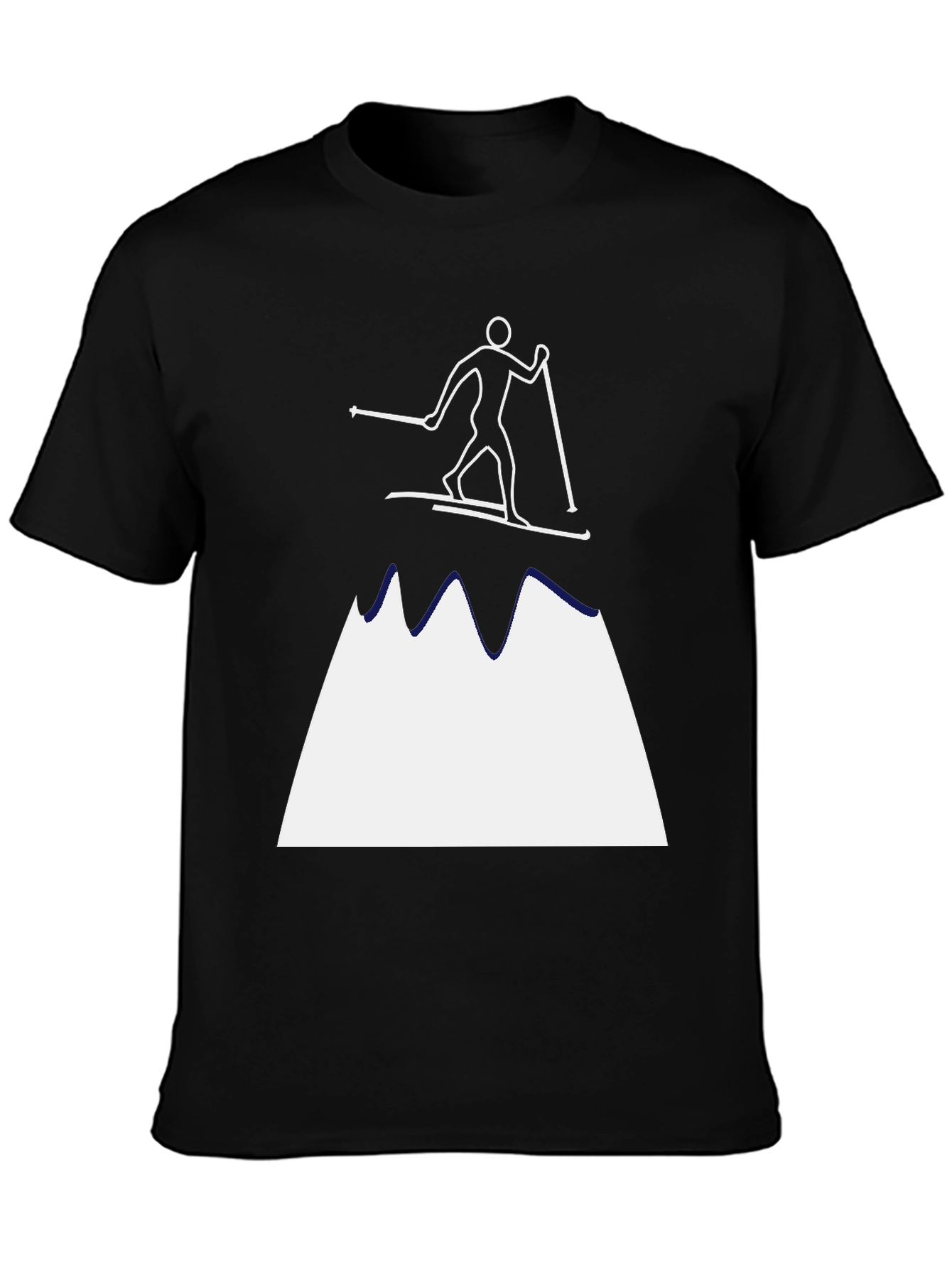 Skiing Mountain Graphic Tee - Adventure Ready